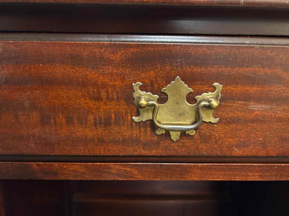 Solid Mahogany Nightstand with Queen Anne Legs