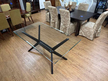 Contemporary Glass Top Dining Table