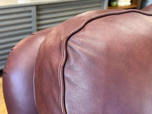 Hancock and Moore Burgundy Leather Sofa