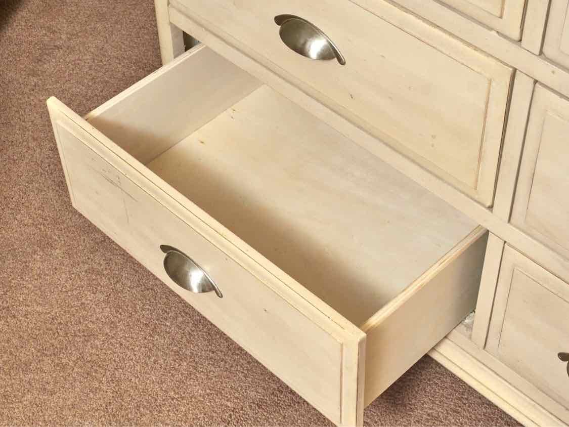 Liberty Furniture  'Ocean Isle' Bisque Rubbed Finish 11 Drawer Pine Top Dresser
