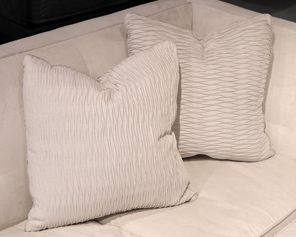 Mitchell Gold + Bob Williams Gabriel 2-Pc Sectional in Off-White Microfiber