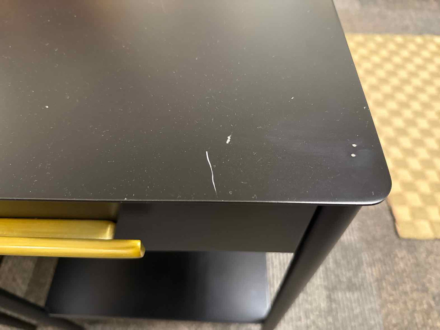 Pair Of West Elm 'Metalwork' Mini Nightstands