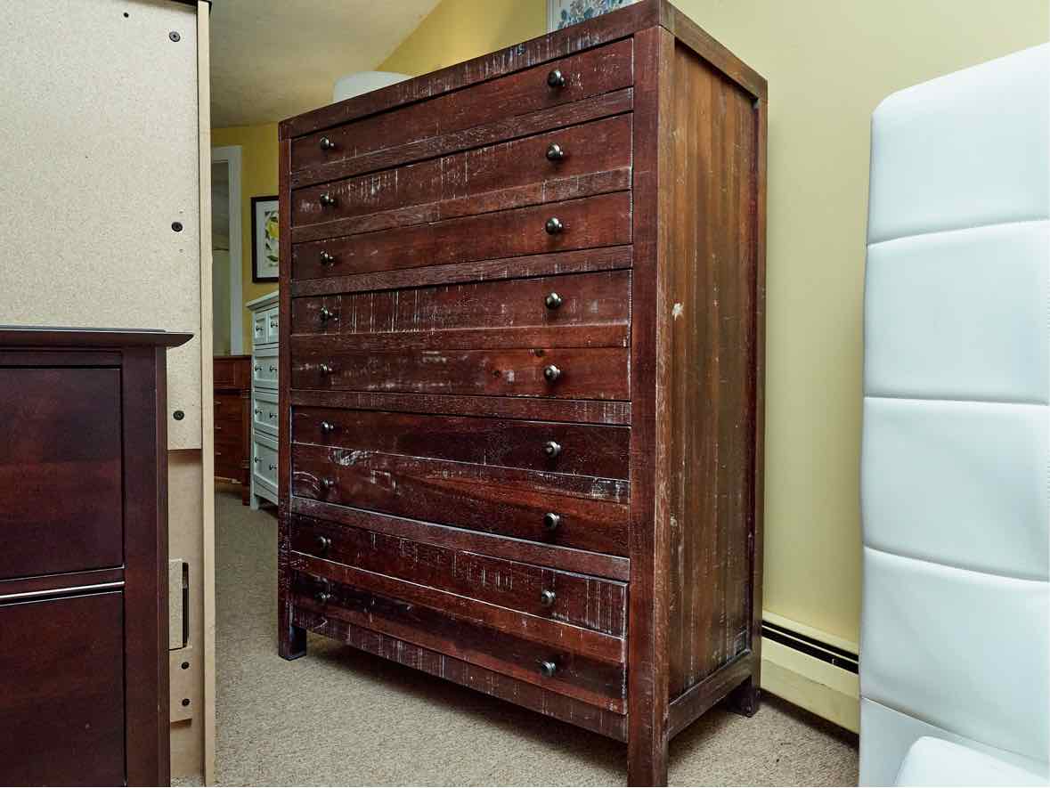 Rustic Plank 5 Drawer Chest