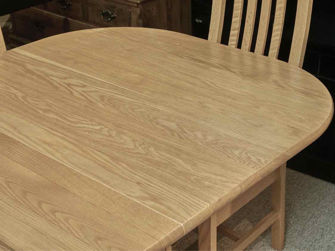 Vermont Hale  Oak Dining Table 2 Leaves , 8  Chair Set