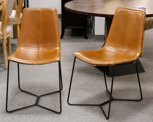 Pair of Slope West Elm Dining Chairs
