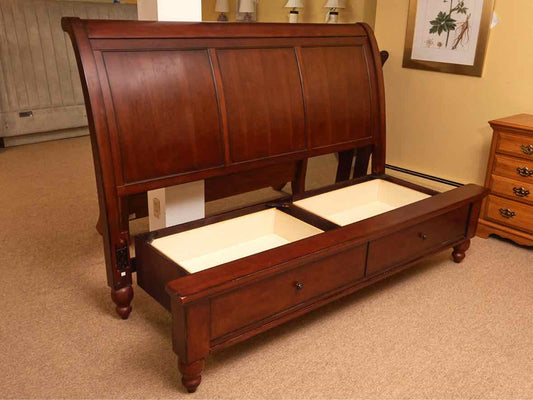Aspen Home'Turner' Cherry Finish  2 Drawer Storage Sleigh  King Bed
