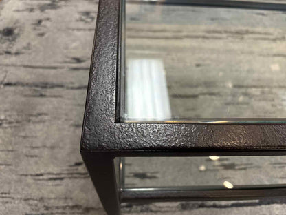 Pottery Barn 'Tanner' Glass Top Cocktail Table