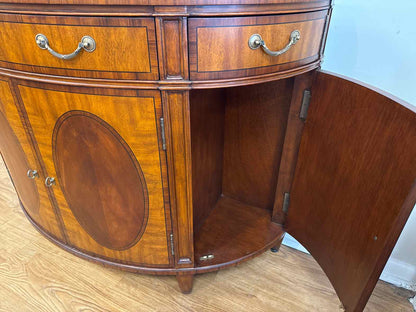 Ethan Allen Regency-Style Demi Lune Server