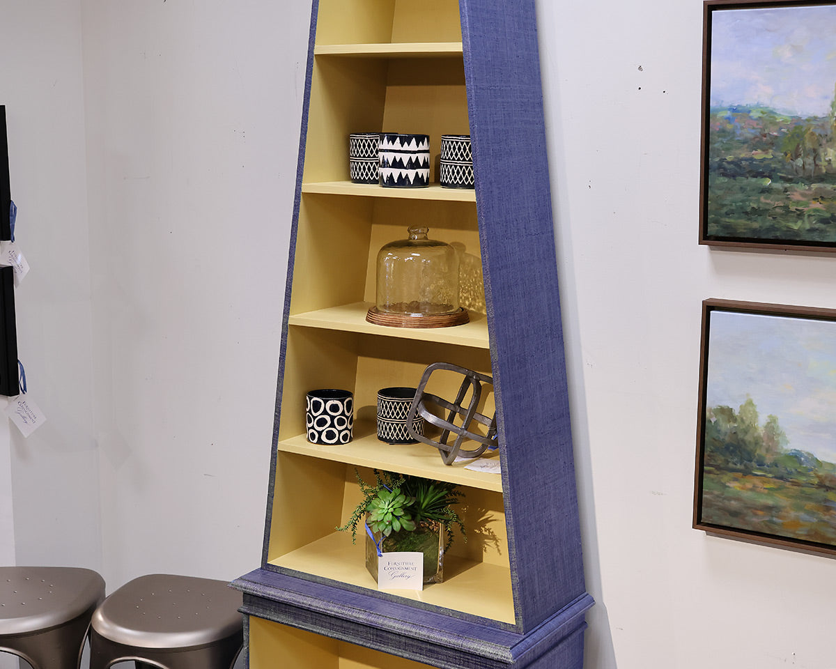 Linen Wrapped Bookcase