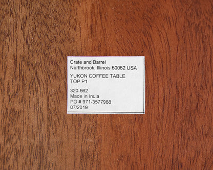 Crate & Barrel Live Edge Coffee Table