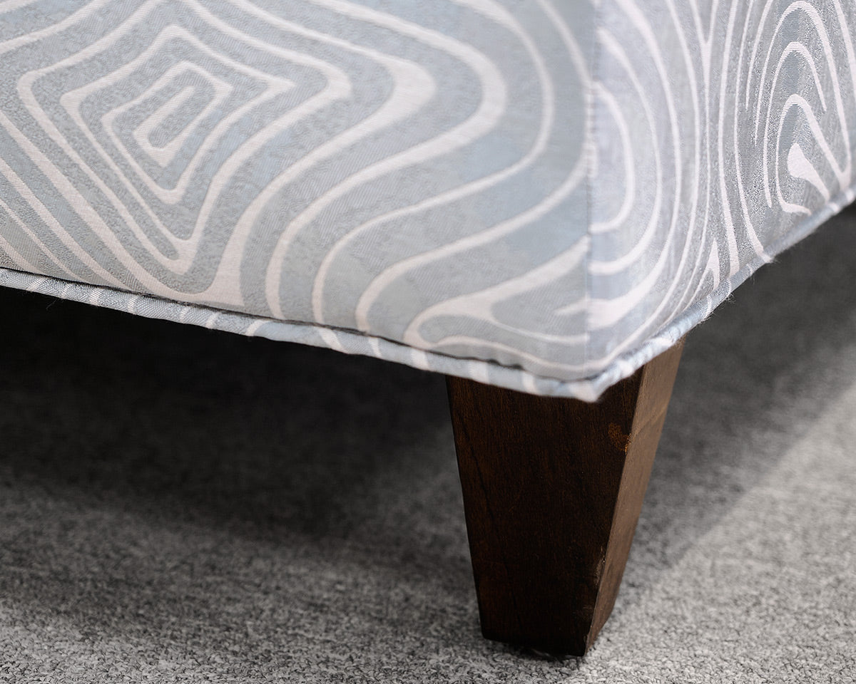 Boston Interiors Custom Blue and White Settee