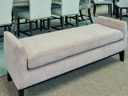 West Elm Dusty Rose Upholstered  Bench