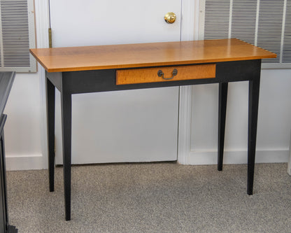Black Console W/ Tiger Maple Top