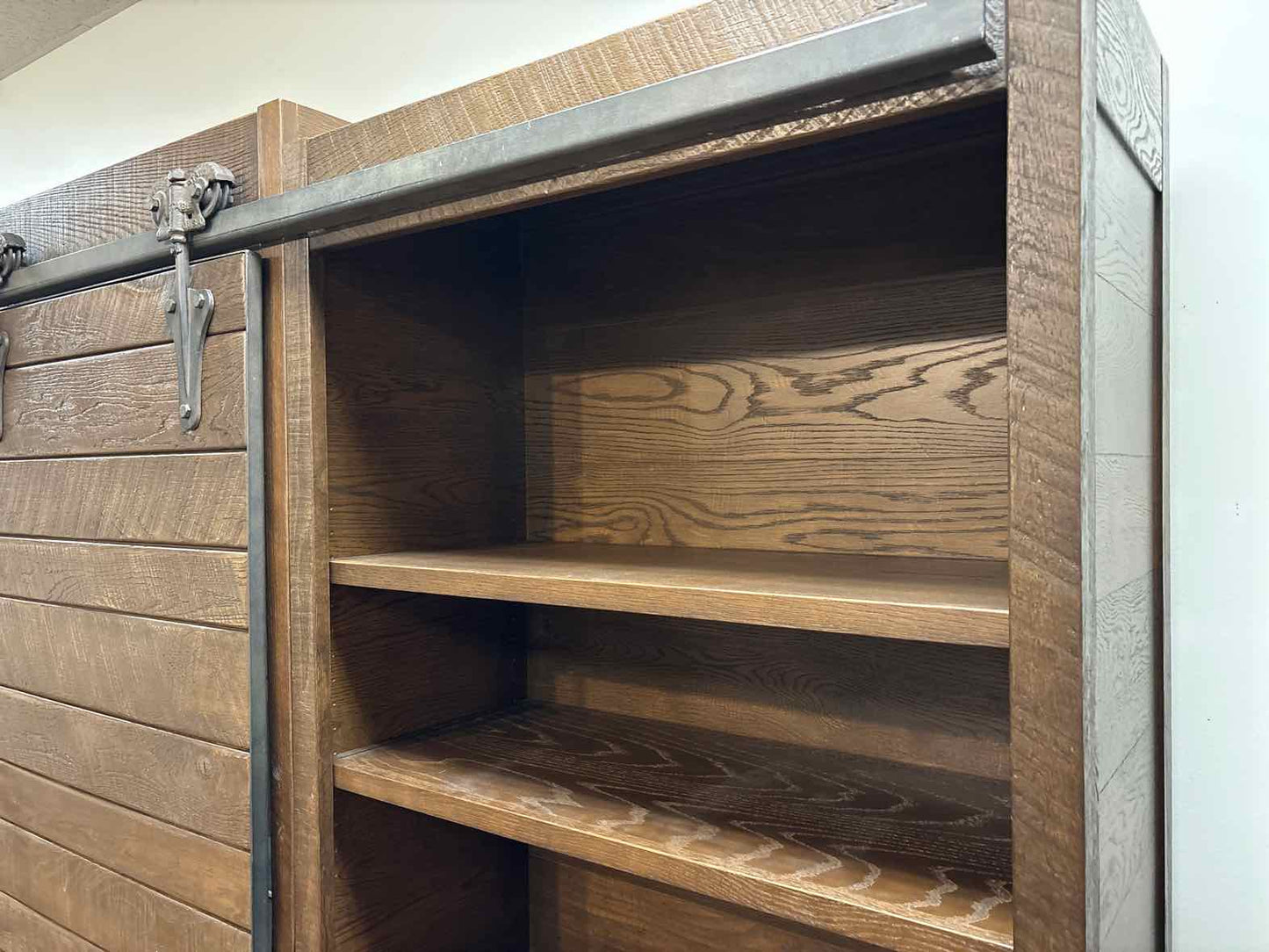 Arhaus 'Baumann' Wall Unit w/ Sliding Barn Doors