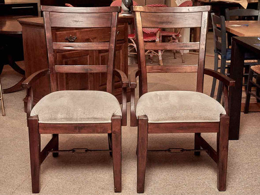 Pair of Tuscany Arm Dining Chairs