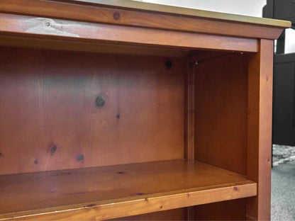 Rustic Pine Low Bookcase