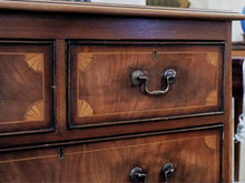 Banded Mahogany Four Drawer Bachelor's Chest