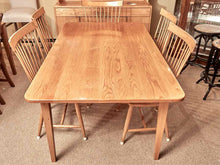 Lyndon Furniture Oak Table & 6 Spindle Back Chair Set