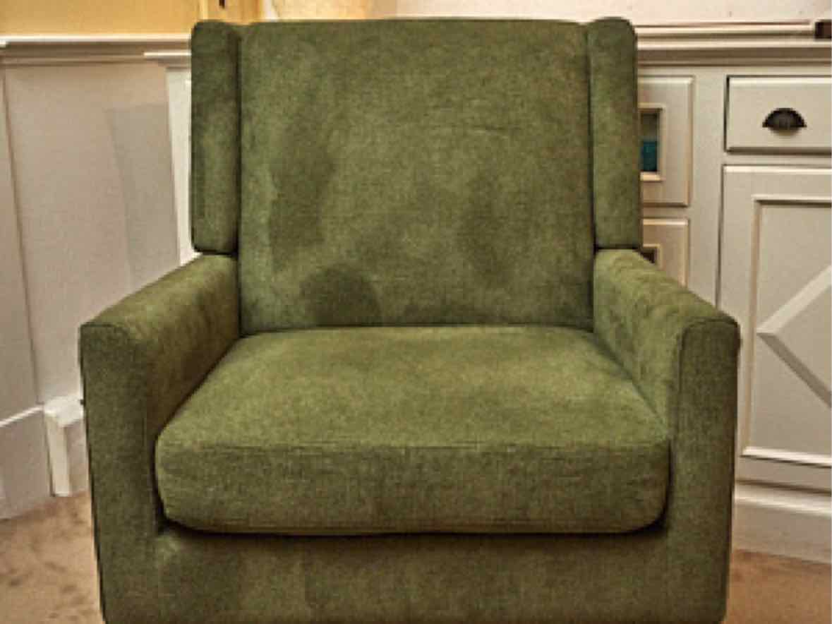 'Forest Fir Green' Upholstered  Accent Chair