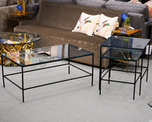 Glass Top Cocktail Table With Two Side Tables Set