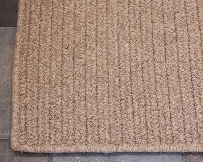 Contemporary Braided 9 x 12 Area Rug in Taupe