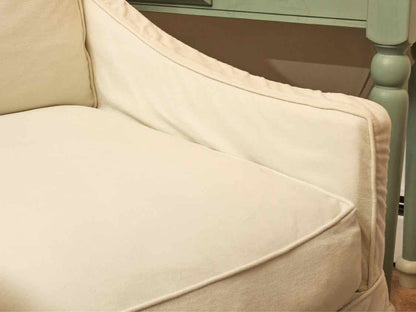 Boston Interiors  ' Sea Glass Light Blue'   Slipcoverd Chair