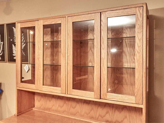 Lydon Furniture Oak China Cabinet with Glass Doors