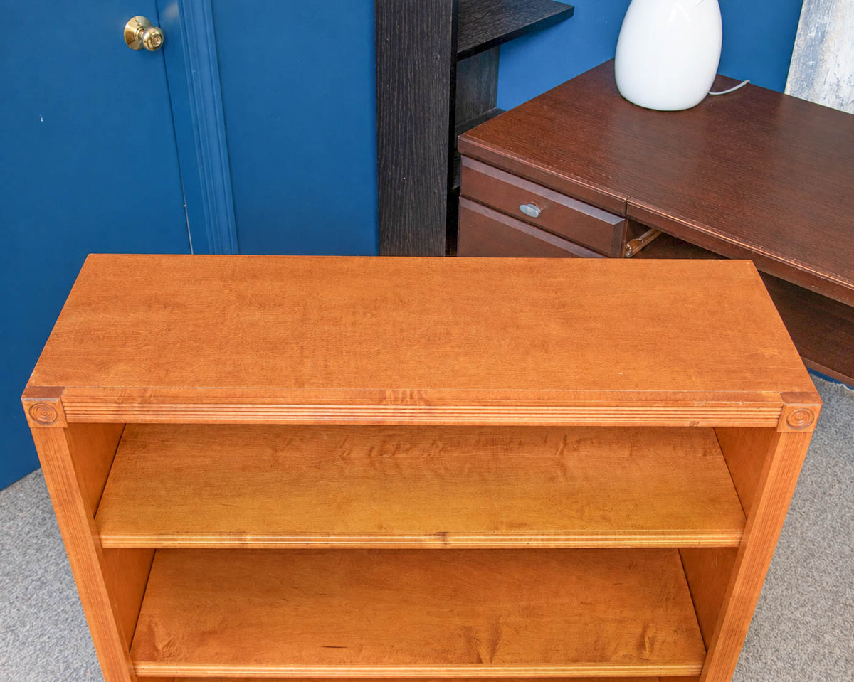 Cherry Bookcase With Fluted Detailing