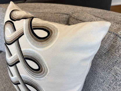 Swirl Pattern Accent Pillow