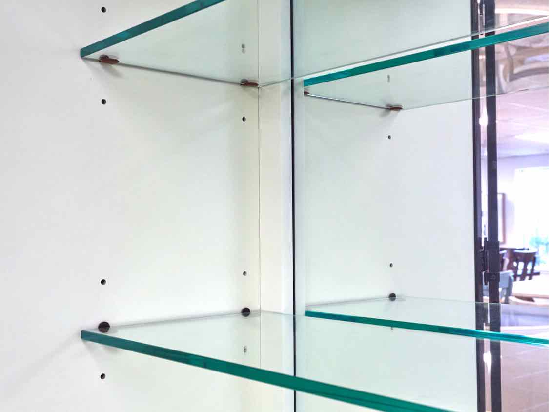 Dynasty Bar Cabinet with Walnut Sunburst Pattern Doors and Satin Gold Pulls