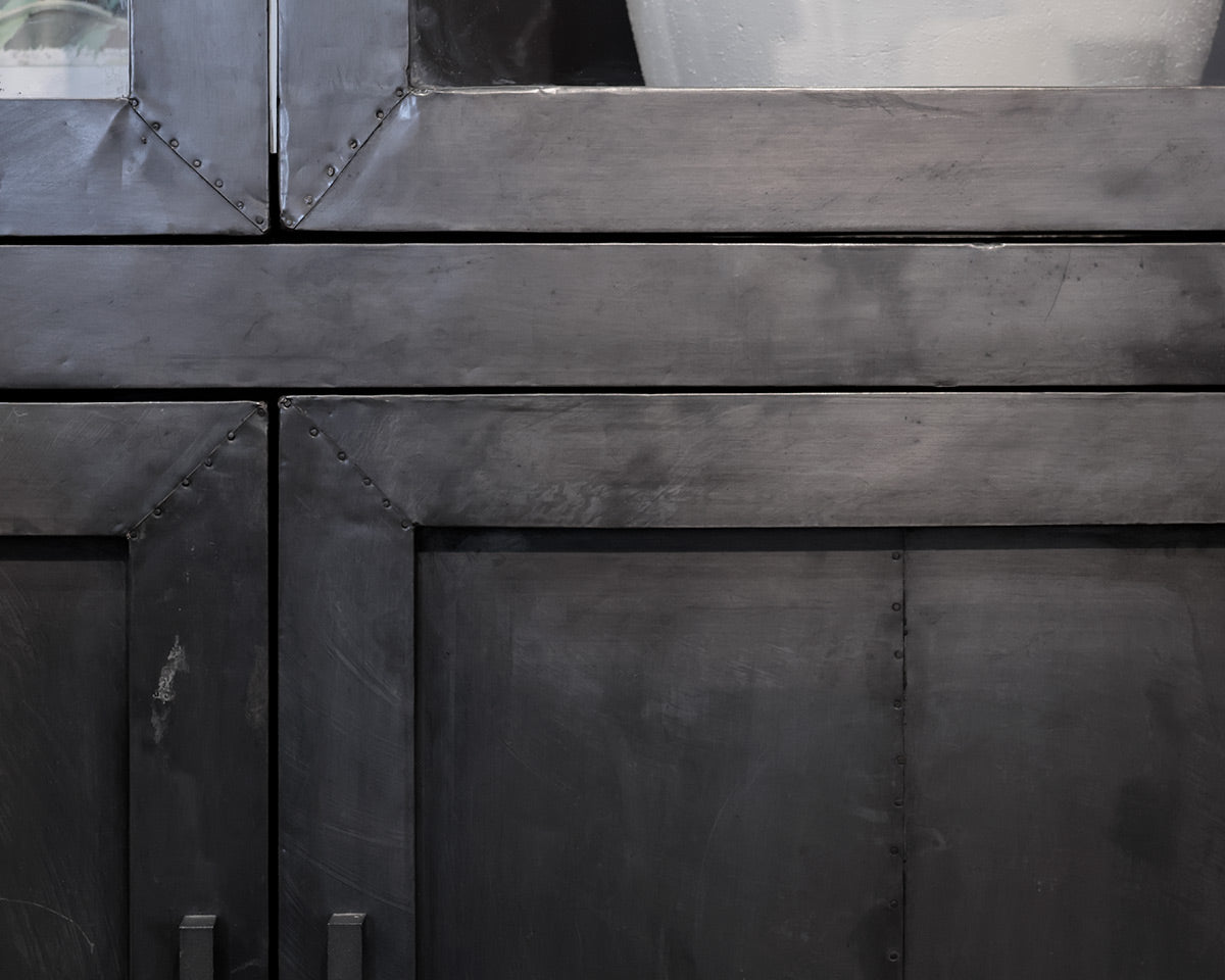 Restoration Hardware 'La Salle' Metal-Wrapped Cabinet
