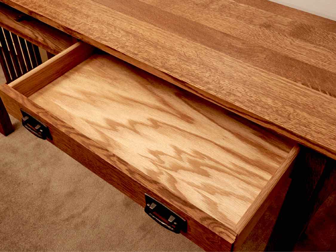 Stickley Mission Solid Oak  (89-857) 2 Drawer  Console