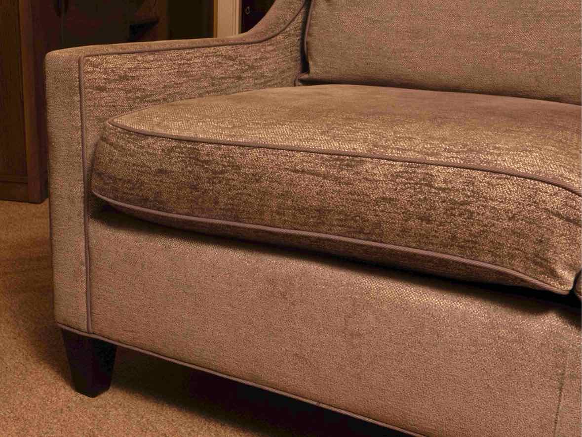 Highland House  Slope Arm Grey Fleck Upholstered Loveseat