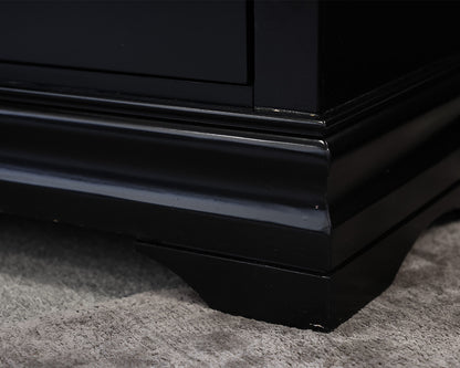 Two Black Nightstands