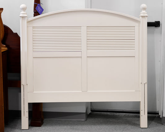 Stanley White Full Bed w/ Shutter Detailing