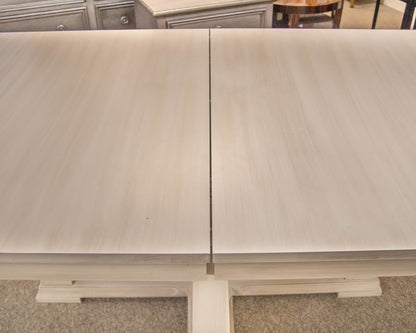 Gat Creek Latham 72" Pedestal Table with Leaves in Hand Glazed Parchment Finish