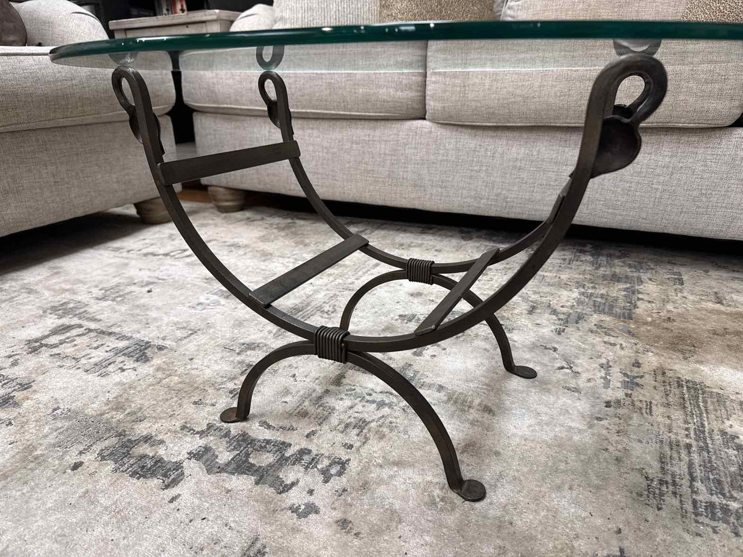 Crate & Barrel Iron Cocktail Tables