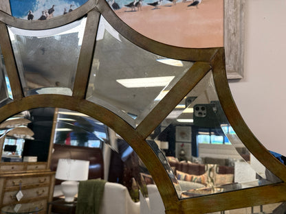 Sun Mirror in Brass Frame