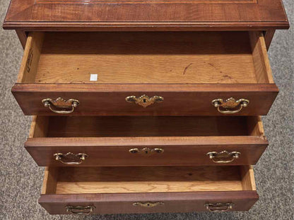 White Fine Furniture Inlaid Mahogany Nightstand