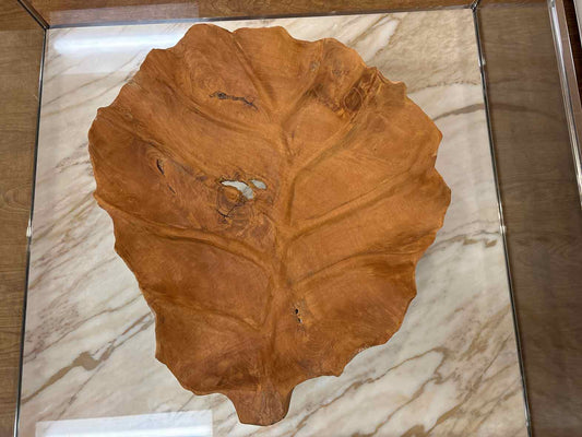 Decorative Carved Leaf Tray