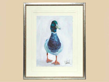 'Mallard Walking 2' in Silver Frame