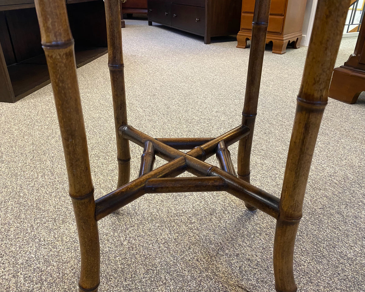 Octagonal Bamboo Side Table