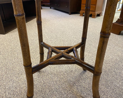 Octagonal Bamboo Side Table