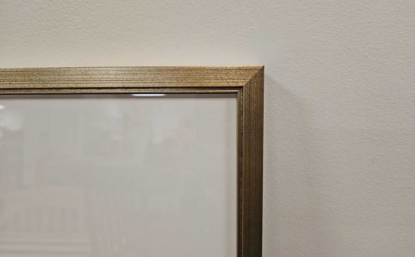 'Milk Bottle Floral A' in Champagne Frame