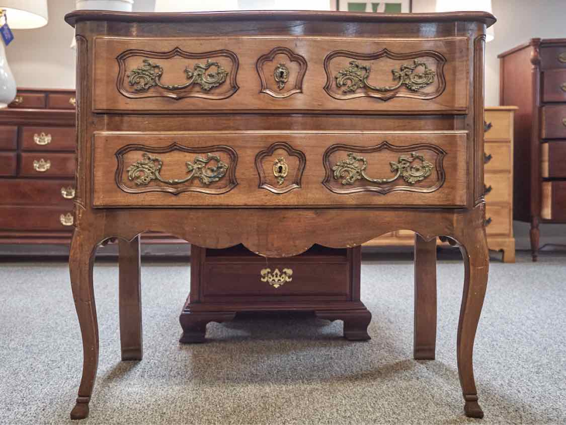 Late 19th Century Louis XV Provincial 2 Drawer Chest