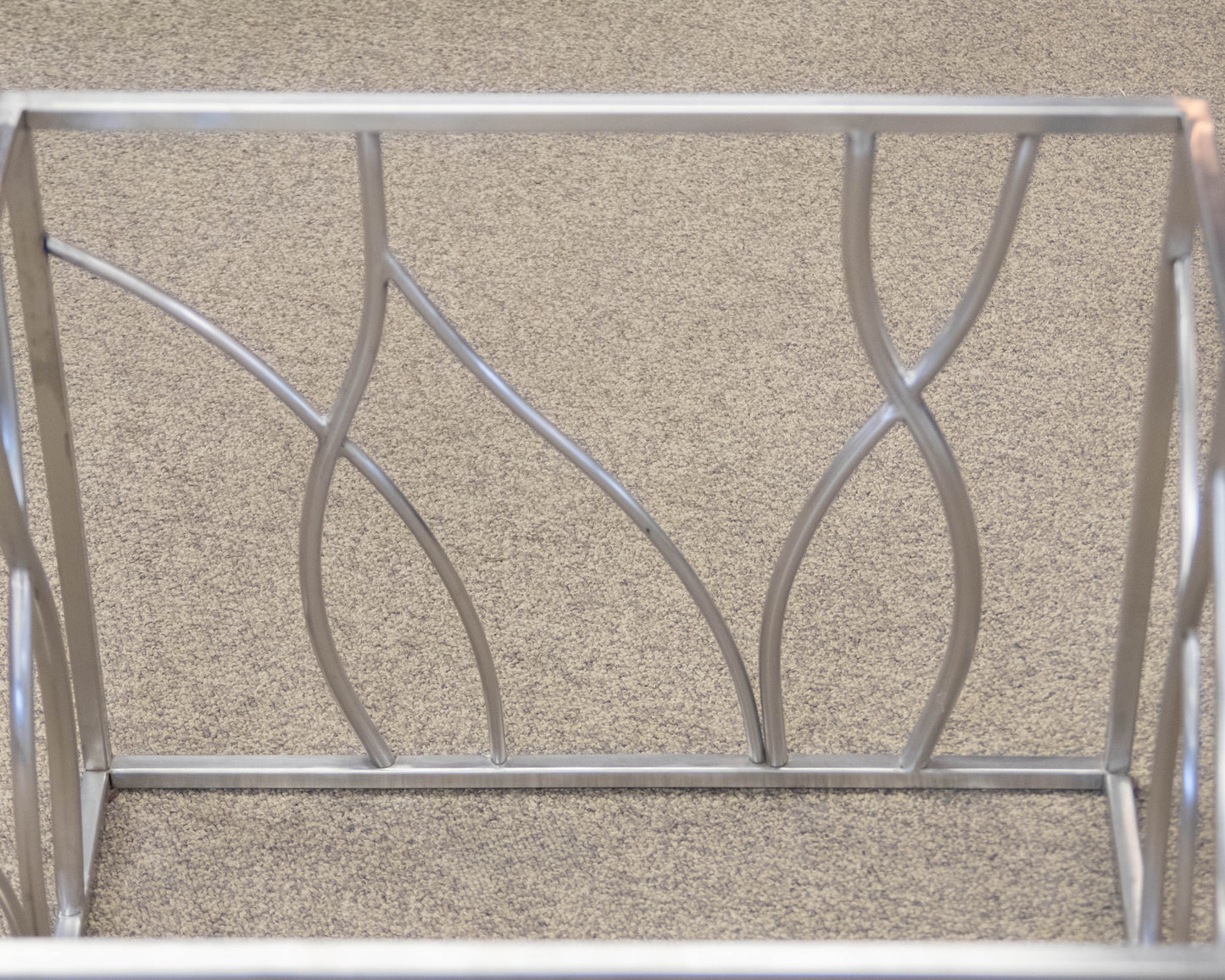 Pair of Silver Base Stone Top Side Tables