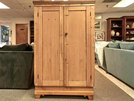 English Pine 2 Door Armoire