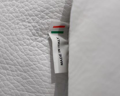 Giuseppe Nicoletti White Leather Sofa