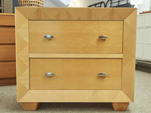 Poplar Wood 2 Drawer Nightstand