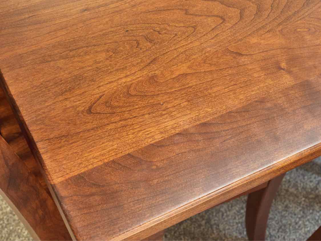 Fusion Designs Solid Cherry Dining Table & Set of 12 Slatback Chairs